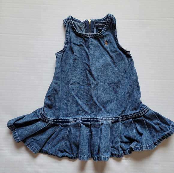 Ralph Lauren Dresses Ralph Lauren 8 Months Baby Girl Jean Dress